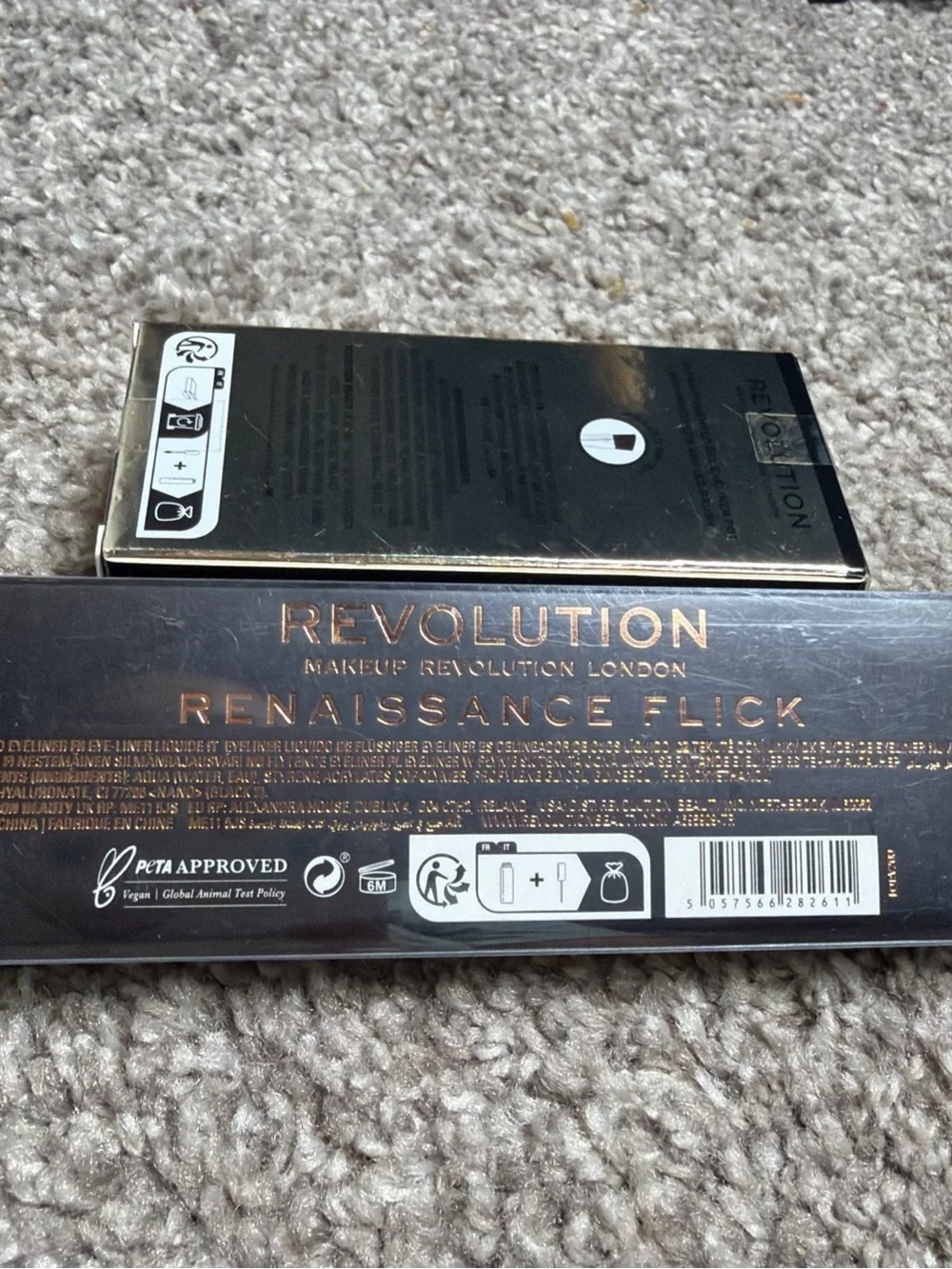 Revolution Renaissance Flick Eyeliner (Black) and     Gel Eyeliner Black